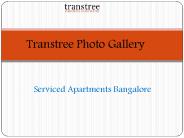 Serviced apartments  Bangalore