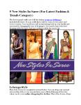 5 New Styles In Saree (for latest fashion & trends category)