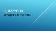 Quiz Maker Online Tool - QuizzyBox