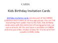 Birthday Invitation Cards PowerPoint PPT Presentation