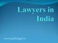 Lawyers in India PowerPoint PPT Presentation