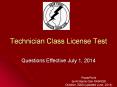 Technician Class License Test PowerPoint PPT Presentation