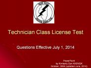 Technician Class License Test