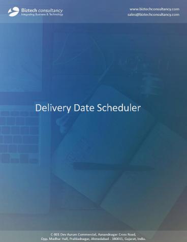 Magento Delivery Date Scheduler Extension | Schedule Delivery Time & Date