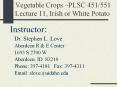 Vegetable Crops  PowerPoint PPT Presentation