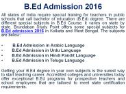 B.Ed degree in West Bengal