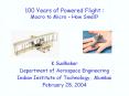 100 Years of Powered Flight : Macro to Micro  PowerPoint PPT Presentation