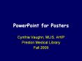 PowerPoint%20for%20Posters PowerPoint PPT Presentation