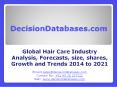 Study : Hair Care Market Analysis Report 2014 to 2021 PowerPoint PPT Presentation