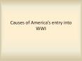 Causes of America PowerPoint PPT Presentation
