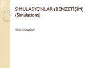 SIMULASYONLAR (BENZETISIM) (Simulations)