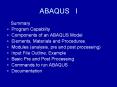 ABAQUS%20%20I PowerPoint PPT Presentation