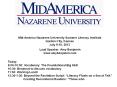 Mid-America Nazarene University Summer Literacy Institute PowerPoint PPT Presentation
