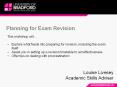 Planning for Exam Revision PowerPoint PPT Presentation
