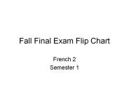 Fall Final Exam Flip Chart