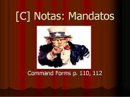 [C] Notas: Mandatos