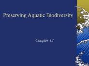 Preserving Aquatic Biodiversity