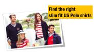 Find the right slim fit US Polo shirts