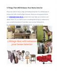 5 things that will enhance your home interior PowerPoint PPT Presentation