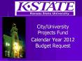 City/University Projects Fund PowerPoint PPT Presentation