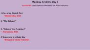 Monday, 4/13/15, Day 3