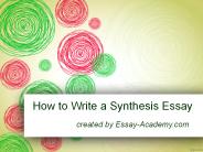 How to write a Synthesis Paper