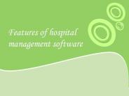 Features of hospital management software