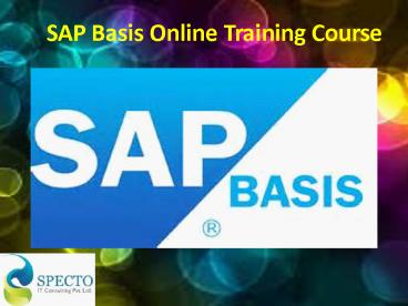 SAP BASIS ONLINE TRAINING COURSE IN JAPAN