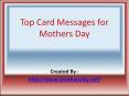 Mothers day card PowerPoint PPT Presentation