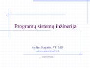 Programu sistemu in