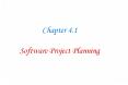 Chapter 4.1 Software Project Planning PowerPoint PPT Presentation