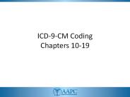 ICD-9-CM Coding Chapters 10-19