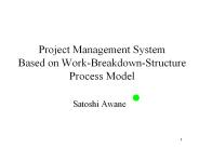 Project Management System Based on Work-Breakdown-Structure Process Model