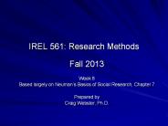 IREL 561: Research Methods