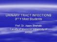 URINARY TRACT INFECTIONS 3rd Y Med Students PowerPoint PPT Presentation