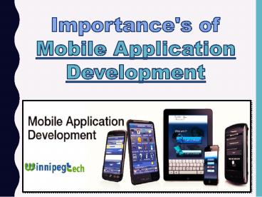 Mobile App Development in Winnipeg