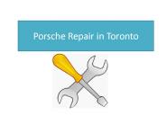 Porsche Repair in Toronto