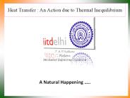 Heat Transfer : An Action due to Thermal Inequilibrium