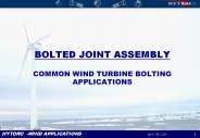 BOLTED JOINT ASSEMBLY COMMON WIND TURBINE BOLTING APPLICATIONS
