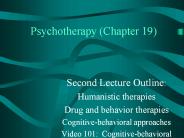 Psychotherapy (Chapter 19)