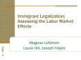 Immigrant Legalization: Assessing the Labor Market Effects PowerPoint PPT Presentation