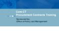 Core-CT Procurement Contracts Training PowerPoint PPT Presentation