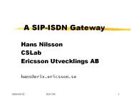A SIP-ISDN Gateway