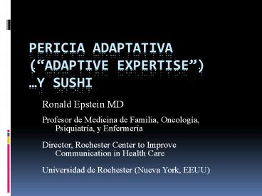 Pericia adaptativa (