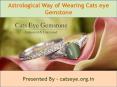 Astrological Way of Wearing Catseye Stone PowerPoint PPT Presentation