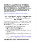 Free Traffic System review - Free Traffic System +100 bonus items PowerPoint PPT Presentation