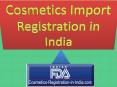 Cosmetic Import Registration in India PowerPoint PPT Presentation