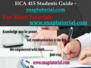 HCA 415 Slingshot Academy/snaptutorial
