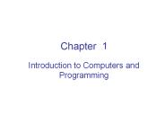 Introduction to Computers and Programming