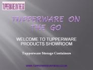 Tupperware Storage Containers